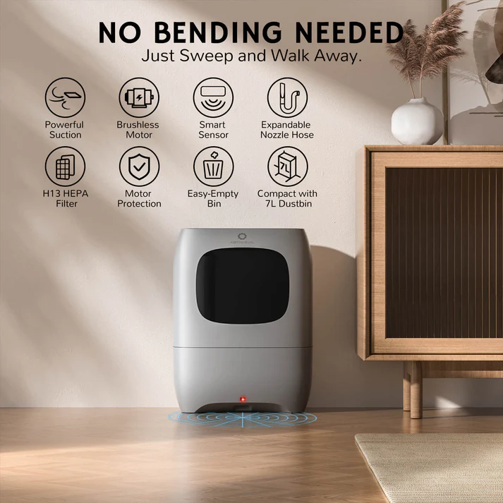 AIRTHEREAL T1 Touchless Dustpan Vacuum: 5 Clever Reasons to Buy Now 1 AIRTHEREAL T1 Touchless Dustpan Vacuum